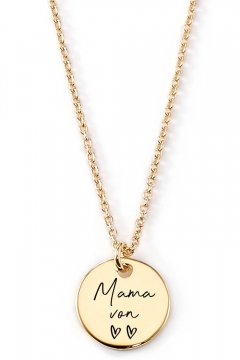 Gravierbare Halskette "Mama von..."